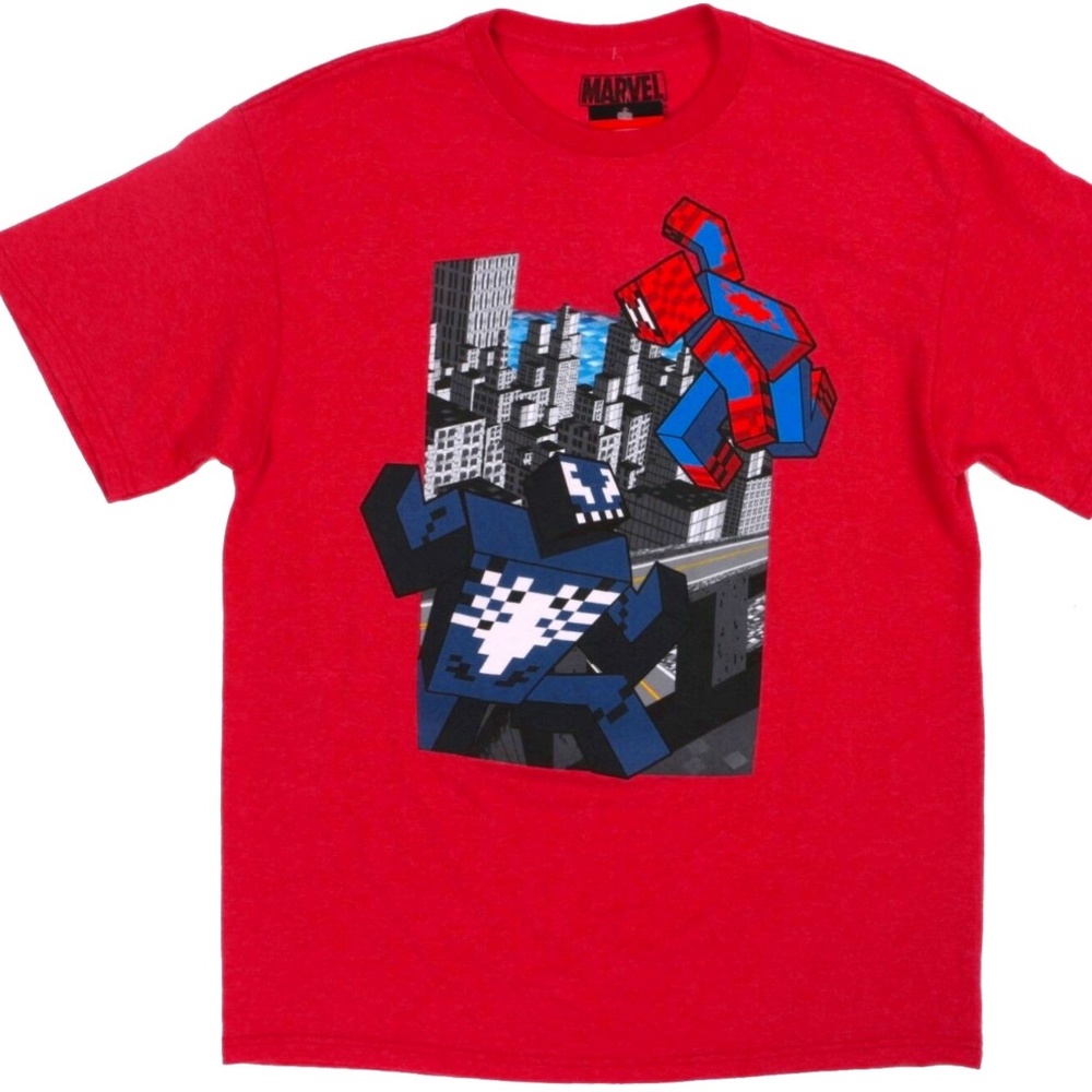 Spider-man and Venom Minecraft shirt | FREE....